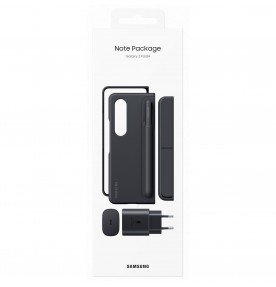 Note Package pentru Samsung Galaxy Z Fold4 (Standing Cover with Pen + Travel Adapter 25W EP-TA800), Black